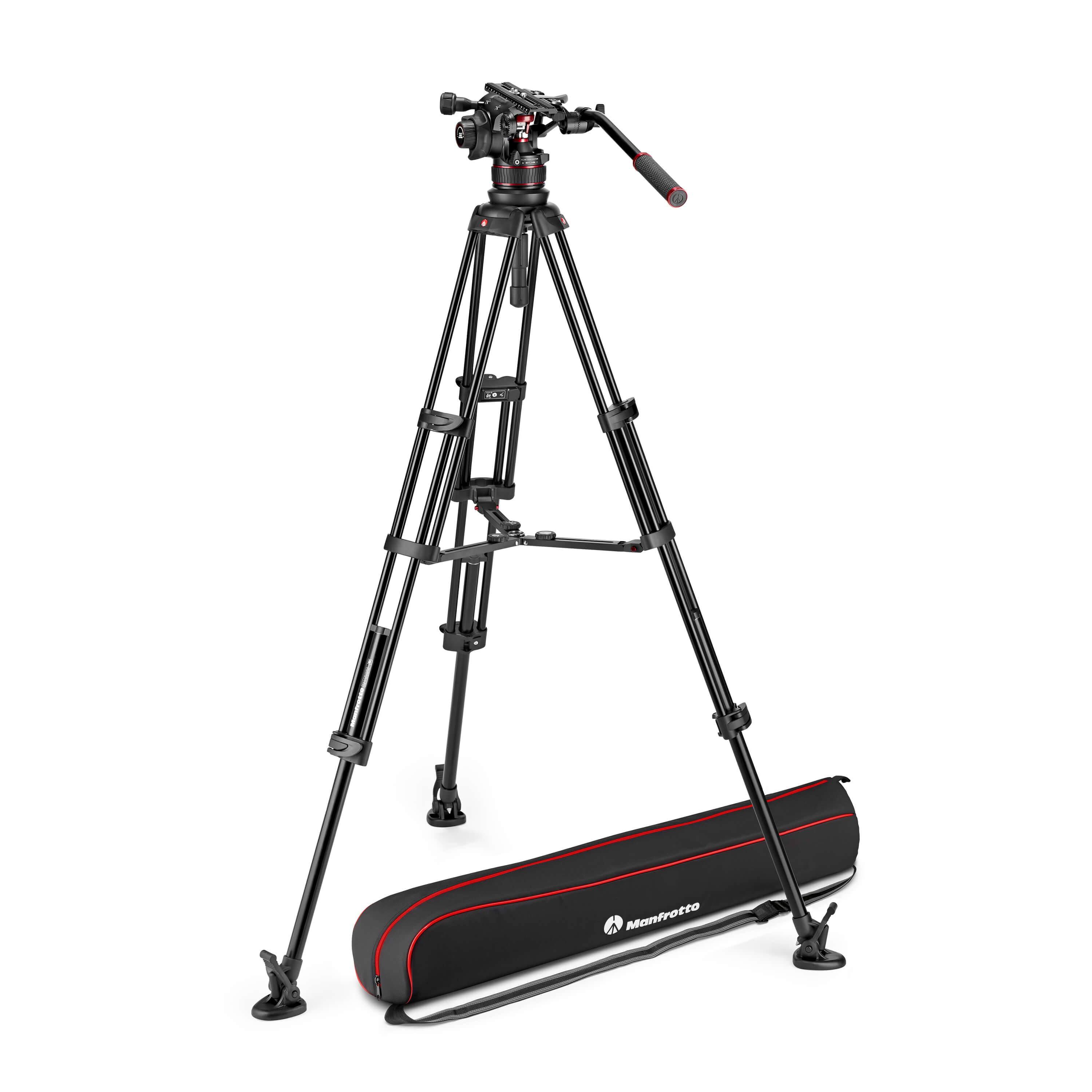 manfrotto-manfrotto-stativkit-video Nitrotech 612 + Twin MS Mittspridare Aluminium